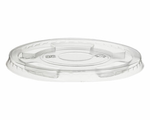 BIO Deckel flach ohne Loch zu Becher Ø 96 mm Bio-Kunststoff (PLA) 