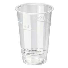 BIO Trinkbecher 250 ml mit Eichstrich Ø 76 mm Bio-Kunststoff PLA 