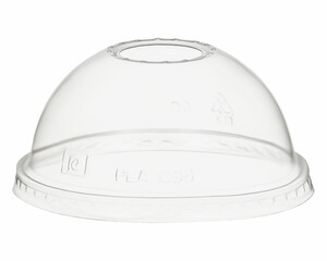 BIO Domdeckel zu Becher 300/400/500ml mit Rundloch Ø 96mm Bio-Kunststoff 