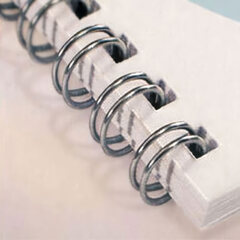 1x Einband-Set für Drahtbindung mit 6mm für max. 35 Blatt 60 tlg.