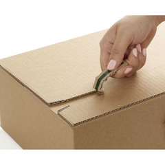 Preview: Faltkarton 2x Selbstklebeverschluß Retourenkarton DIN C6 A5 A4 A3 6 Größen