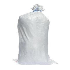 1x Schwerlastsack Gewebesack Hochwassersack Getreidesack Lagersack PP mit rotem Streifen 500 x 800 mm 30 kg weiss