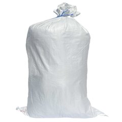 1x Schwerlastsack Gewebesack Hochwassersack Getreidesack Lagersack PP mit rotem Streifen 650 x 1050 mm 50 kg weiss