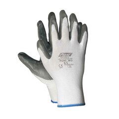 12 Paar Arbeitshandschuhe Montagehandschuhe Nylon-Nitril Größe L-9 Unisex grau