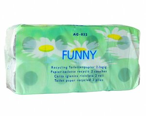 Toilettenpapier 2lagig 250 Blatt recycling geprägt griffig weiß 