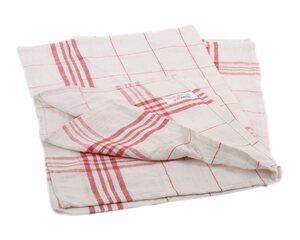 Geschirrtücher 50 x 70cm 100% Baumwolle rot kariert 