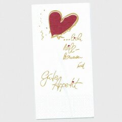 1000x Motivservietten "Herzlich willkommen und Guten Appetit" 33x33cm