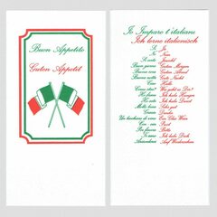 1000x Motivservietten "Ich lerne italienisch" 40x40cm 1/8 Falz 2-lagig