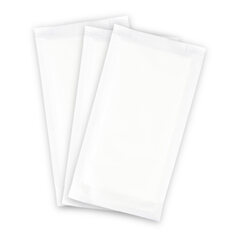 Preview: 500x Bestecktaschen weiß 240x125mm inkl. Serviette 390x380mm weiß