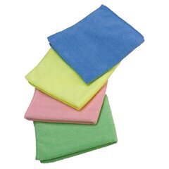 100x Premium Mikrofasertücher Set 40x40cm blau rot grün gelb extra stark