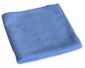 Mikrofasertuch 40x40cm blau waschbar stark einzeln verpackt