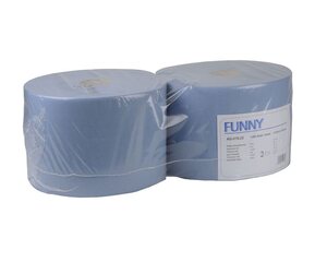 2 Rollen Putzpapierrolle 22cm breit 100% Zellstoff 2 lagig 1000 Blatt