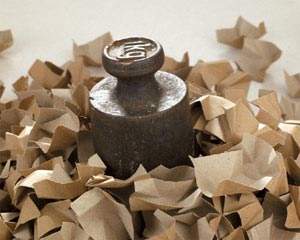 DECOFILL dekorative Papier-Verpackungschips Polsterchips blau 400 Liter