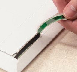 Preview: Vollpappe-Versandtasche V07.03 mit Querbefüllung 320x225mm A4 weiß