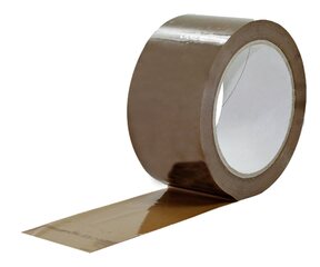 108x 1-PACK Packband Klebeband PVC 200 | 50mmx66m Low Noise braun