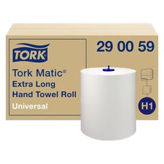 Preview: 6x Tork Matic® Rollenhandtuch H1 weiss 1-lagig 21cm x 280m 6 Rollen je 1143 Abrisse