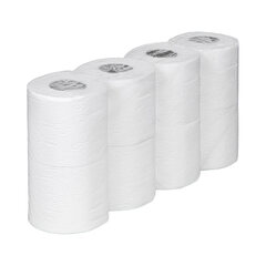 Preview: 56 Rollen Ecoline Toilettenpapier 3-lagig aus Zellstoff  250 Blatt 9,6x11 cm 56 Rollen