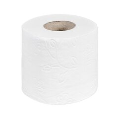 Preview: 64 Rollen Ecoline Toilettenpapier 3-lagig aus Zellstoff  250 Blatt 9,3x11 cm 64 Rollen