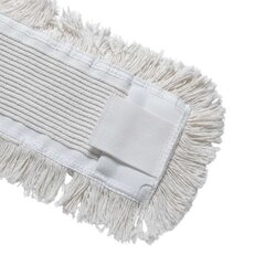 Baumwollmopps Premium mit Tasche und Lasche weiss 40cm 