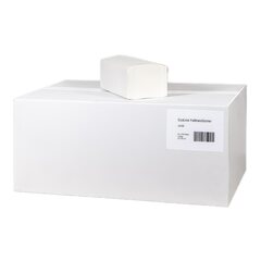 Preview: 8000x EcoLine Falthandtücher V-Falz hochweiß 24x22cm 2-lagig 20 x 200 Stück =