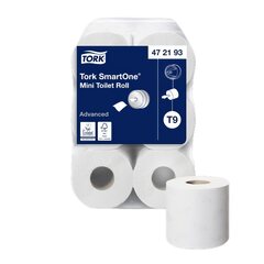 12x Tork SmartOne Toilettenpapier weiss 2-lagig T9 12 Rollen je 620 Blatt