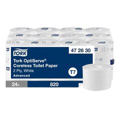 48x Tork OptiServe Toilettenpapier Advanced T7 2-lagig 24 Rollen je 820 Blatt weiß