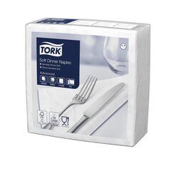 2400x Tork Dinnerservietten hochweiß 3-lagig 39 x 39 cm 1/4 Falz 1200 Stück
