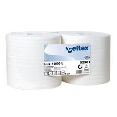 1x Celtex Putzpapier 2-lagig Zellstoff 26,5x38cm weiß 2 Rollen je 1000 Blatt