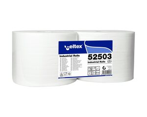 1x Celtex Putzpapier 2-lagig Zellstoff 22 x 38 cm weiß 2 Rollen je 1000 Blatt