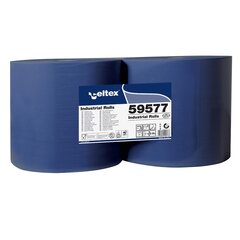 1x Celtex Putzpapier 3-lagig 22x36 cm blau 2 Rollen je 1000 Blatt