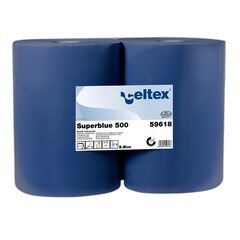 1x Celtex Putzpapier blau 3-lagig 36 x 36 cm 2 Rollen a 500 Blatt
