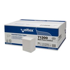 1x Celtex Interfold Toilettenpapier 2-lagig V-Falz weiß 11x18cm 36 Packungen je 250 Blatt