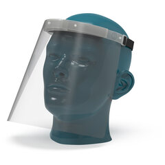 Preview: 10x RENZ Gesichtsschutzschild mit einstellbarer Kopfhalterung One Size