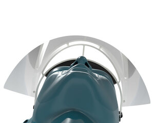 Preview: 10x RENZ Gesichtsschutzschild mit einstellbarer Kopfhalterung One Size