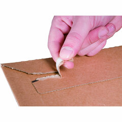 Preview: 100x Wellpappe Versandtaschen 177x120mm bis 48mm Höhe Selbstklebeverschluss Aufreißfaden Kompaktbrief