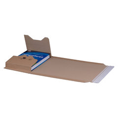 25x Universalverpackung 274x191mm bis 80mm Höhe Selbstklebeverschluss Aufreißfaden B5 braun