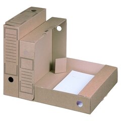 20x Archiv-Ablagebox 252x70x317mm wiederverschließbar braun