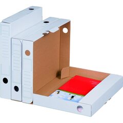 30x Archiv-Ablagebox 250x45x317mm wiederverschließbar weiß