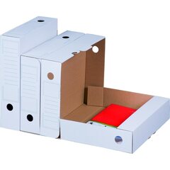 20x Archiv-Ablagebox 250x70x317mm wiederverschließbar weiß