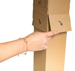 Preview: 80x Teleskophülle  860x111x111mm Erweiterung für sehr lange Güter passend für PLAN BOX braun