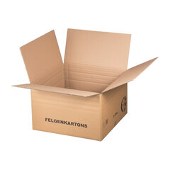 8x Felgenkarton für 21 Zoll - 575x575x(217)-365mm mit variabler Höhe 2-wellig