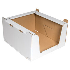 8x Stapelbehälter Regalkarton aus Wellpappe 'M' 600x400x300mm stapelbar robust