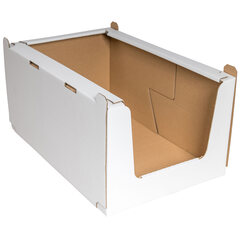 168x Stapelbehälter Regalkarton aus Wellpappe 'XL' 780x580x360mm stapelbar robust