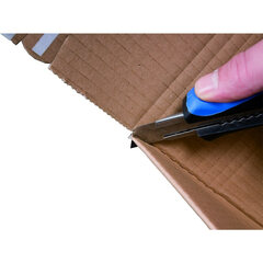 Preview: 20x Schnellaufrichtekarton 305x215x(130)-220mm variable Höhe Selbstklebeverschluss Aufreißfaden Automatikboden A4