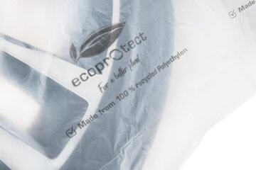 Preview: 1000x Reifensäcke weiß 650+210×860mm 25my 100% rPE bis 16" Räder auf Rolle