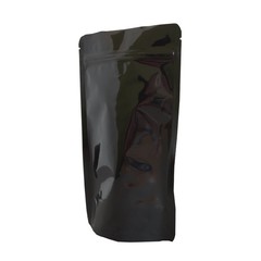 500x Standbodenbeutel PET schwarz glänzend 130x225x70mm 500ml