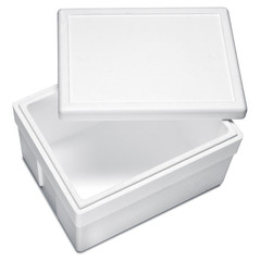 6x Isolierboxen mit Deckel aus Styropor EPS 540 x 420 x 320 mm 45 Liter