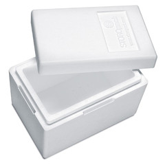 24x Isolierboxen mit Deckel aus Styropor rEPS 330 x 225 x 225 mm 7,3 Liter