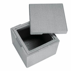 4x Isolierboxen mit Deckel aus Neopor® 350 x 350 x 300 mm 12,5 Liter