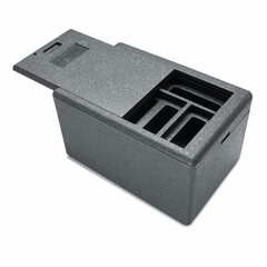 2x Mehrwegshipper mit Deckel aus EPP Akkuversion 600 x 400 x 347 mm 33 Liter